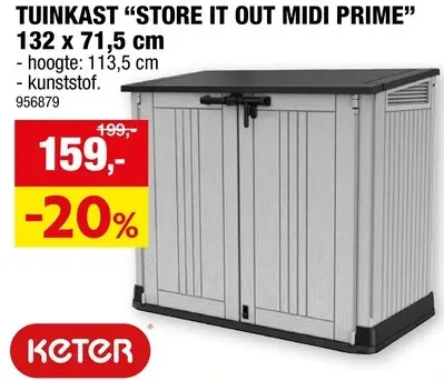 Promotie: Tuinkast "Store It Out Midi Prime"