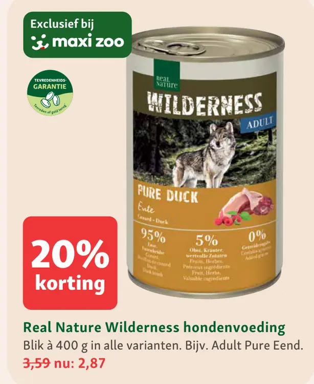 Aanbieding: Wilderness hondenvoeding