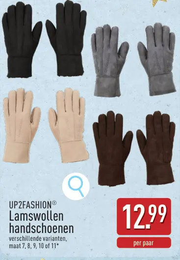 Promotie: Lamswollen handschoenen