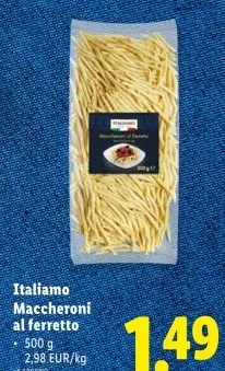 Offre: Italiamo Maccheroni al ferretto