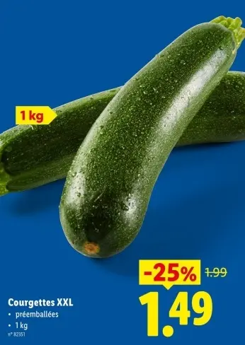Offre: Courgettes XXL