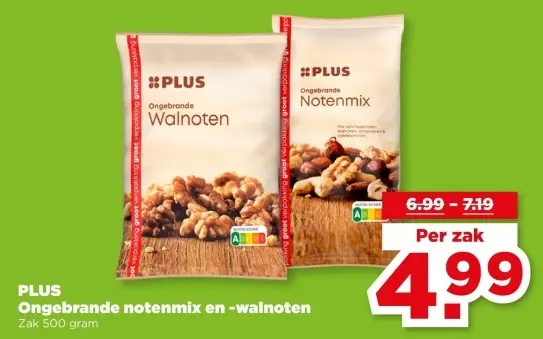 Aanbieding: Ongebrande notenmix en -walnoten