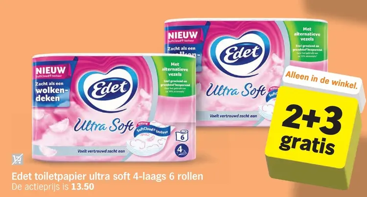 Aanbieding: Edet toiletpapier ultra soft 4-laags