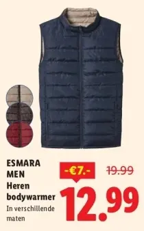 Aanbieding: Heren bodywarmer