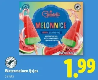 Aanbieding: Watermeloen ijsjes