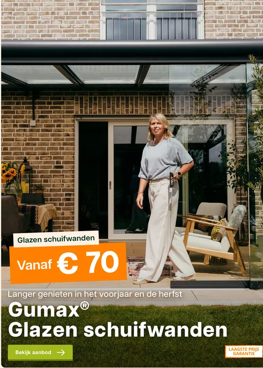 Promotie: Glazen schuifwanden
