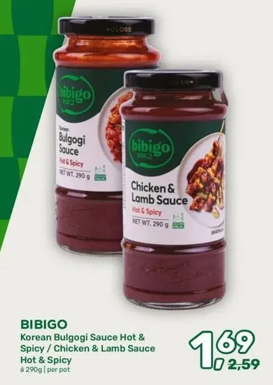Aanbieding: Korean Bulgogi Sauce Hot & Spicy / Chicken & Lamb Sauce Hot & Spicy