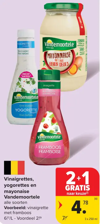 Promotie: Vinaigrettes, yogorettes en mayonaise
