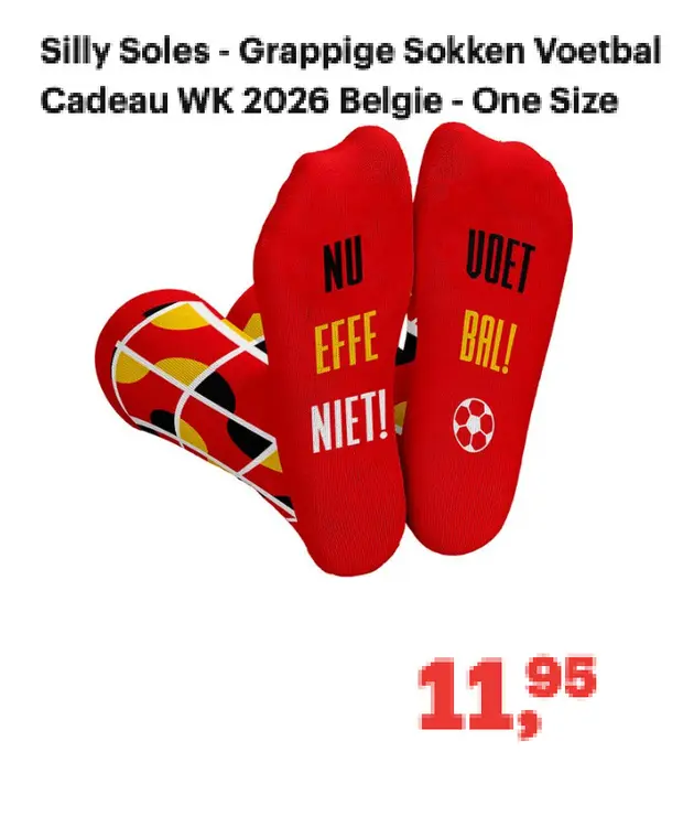 Promotie: Silly Soles - Grappige Sokken Voetbal