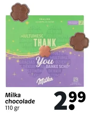 Promotie: Chocolade 110 gr