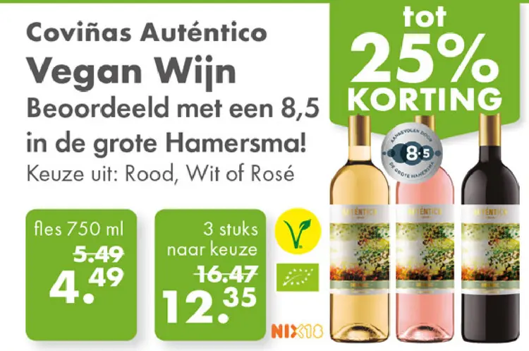 Aanbieding: Coviñas Auténtico Vegan Wijn