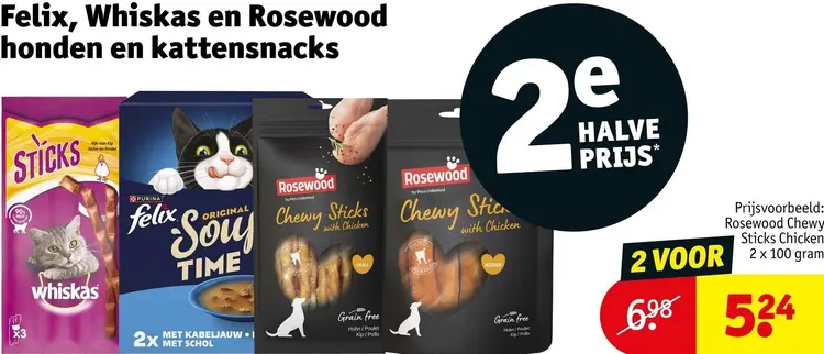 Aanbieding: Honden en kattensnacks