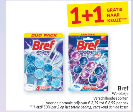 Promotie: Bref Wc-blokje