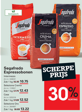 Aanbieding: Segafredo Espressobonen Intermezzo