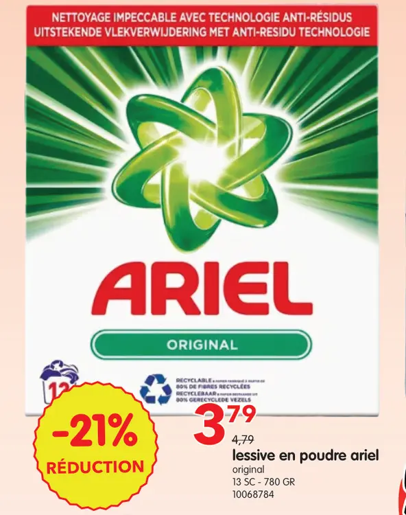 Offre: lessive en poudre