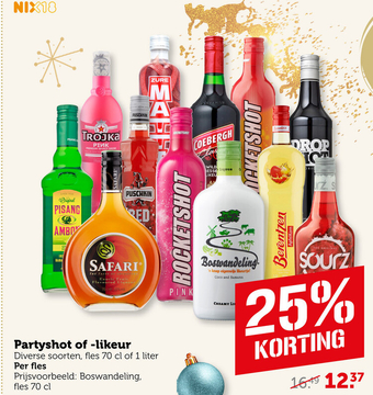 Aanbieding: Partyshot of -likeur