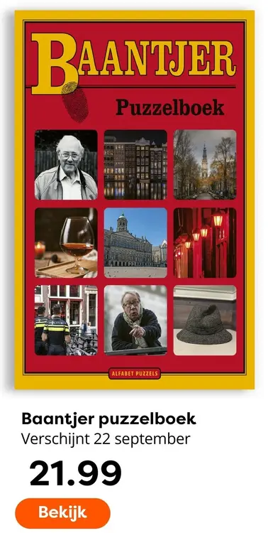 Aanbieding: Baantjer puzzelboek