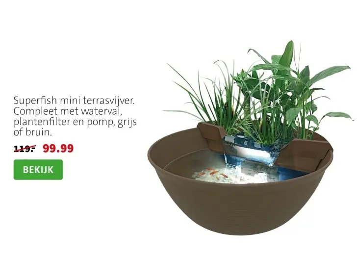Aanbieding: Superfish mini terrasvijver