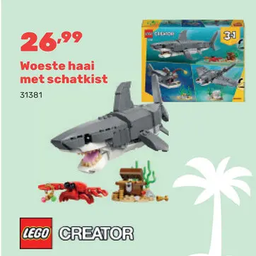 Promotie: Woeste haai met schatkist