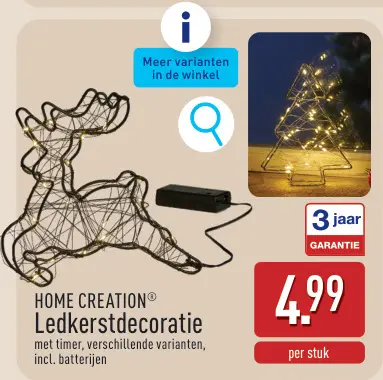 Aanbieding: Ledkerstdecoratie