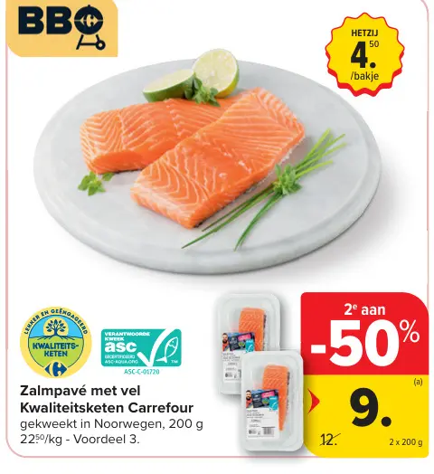 Promotie: Zalmpavé met vel