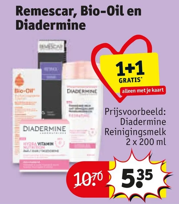 Aanbieding: Remescar, Bio-Oil en Diadermine