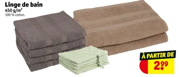 Offre: Linge de bain