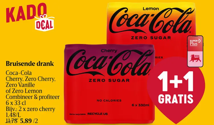 Aanbieding: Bruisende drank Coca-Cola