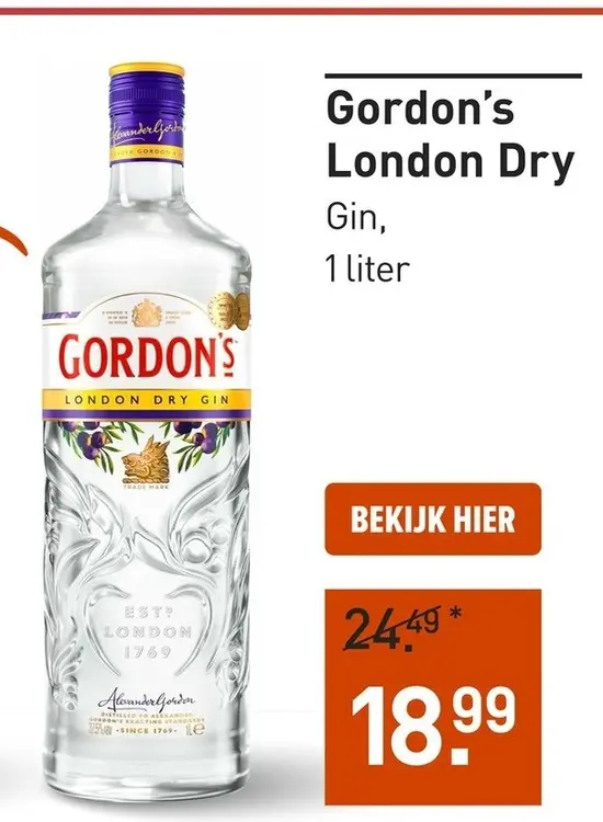 Aanbieding: Gordon's London Dry