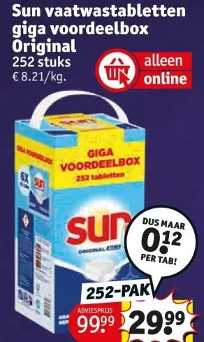 Aanbieding: Vaatwastabletten giga voordeelbox Original