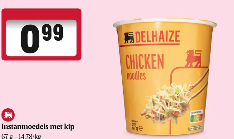 Aanbieding: Instantnoedels met kip