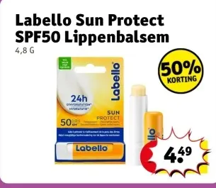Aanbieding: Labello Sun Protect SPF50 Lippenbalsem