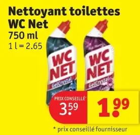 Offre: Nettoyant toilettes