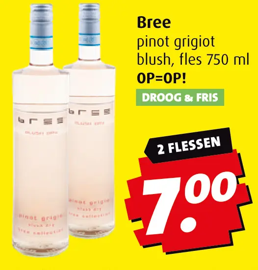 Aanbieding: Bree pinot grigiot blush