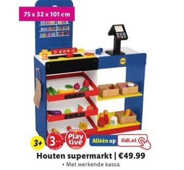 Aanbieding: Houten supermarkt