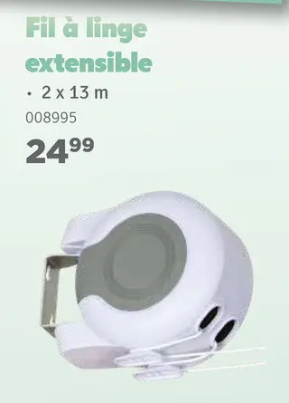 Offre: Fil à linge extensible