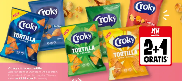 Promotie: Croky chips en tortilla