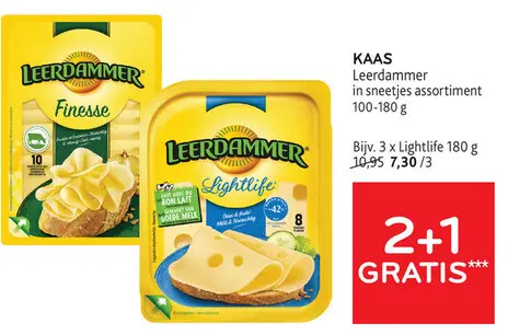 Aanbieding: Leerdammer in sneetjes assortiment