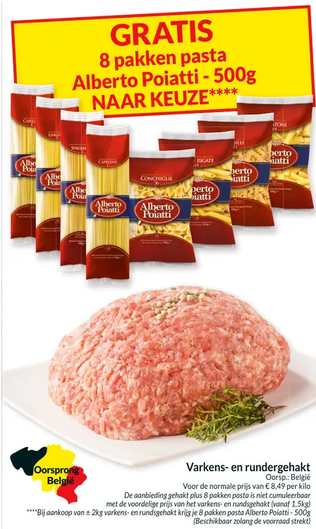 Promotie: Varkens- en rundergehakt