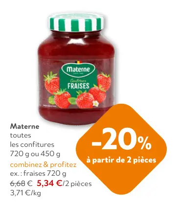 Offre: toutes les confitures