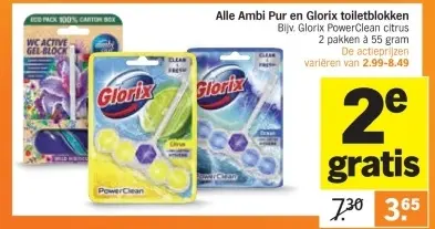 Aanbieding: Ambi Pur en Glorix toiletblokken
