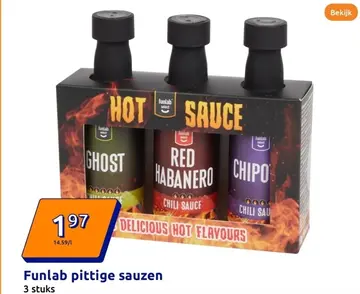 Aanbieding: Funlab pittige sauzen