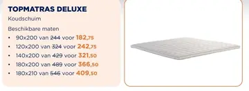Aanbieding: Topmatras deluxe