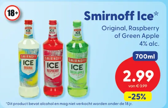 Aanbieding: Smirnoff Ice