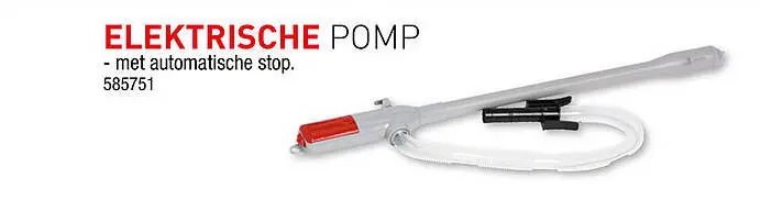 Promotie: Elektrische pomp