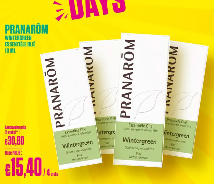 Promotie: Wintergreen essentiële olië