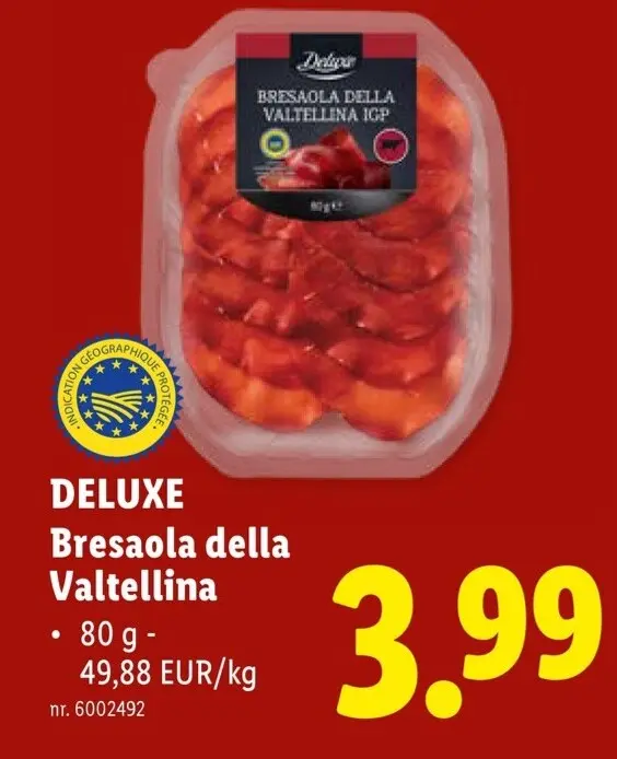 Promotie: Deluxe Bresaola della Valtellina