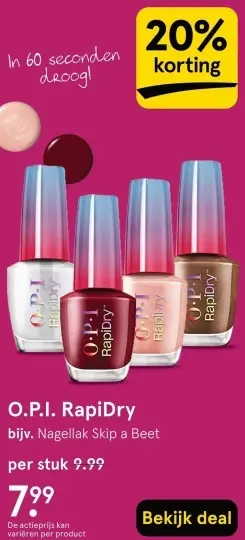 Aanbieding: O.P.I RapiDry
