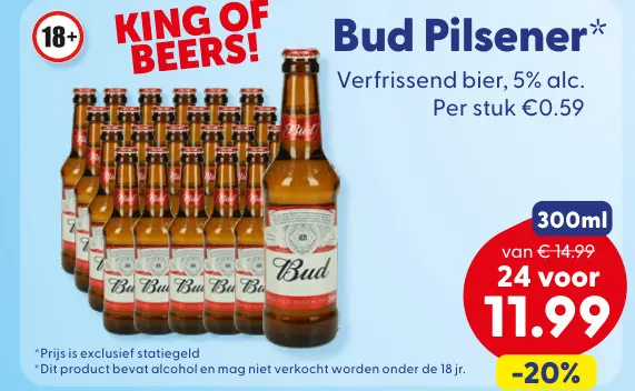 Aanbieding: Bud Pilsener