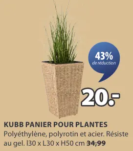 Offre: KUBB PANIER POUR PLANTES